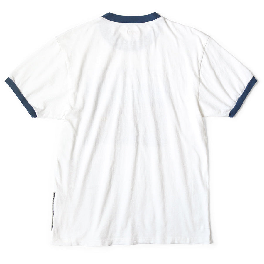 Kapital Tenjiku Ringer T-Shirt (Life Scherzo Road Sign Painter Print)