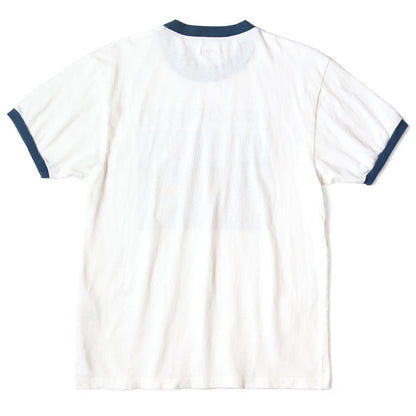Kapital Tenjiku Ringer T-Shirt (Life Kapriccio Road Sign Painter Print)