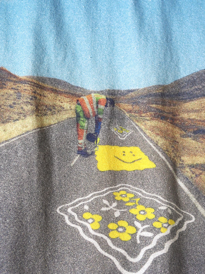 Kapital Tenjiku Ringer T-Shirt (Life Kapriccio Road Sign Painter Print)