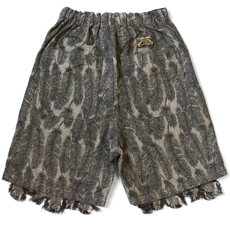 Kapital Magpie Denim Double Knee Easy Shorts