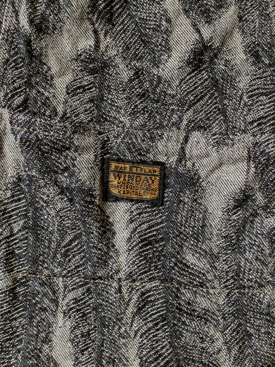 Kapital Magpie Denim Double Knee Easy Shorts