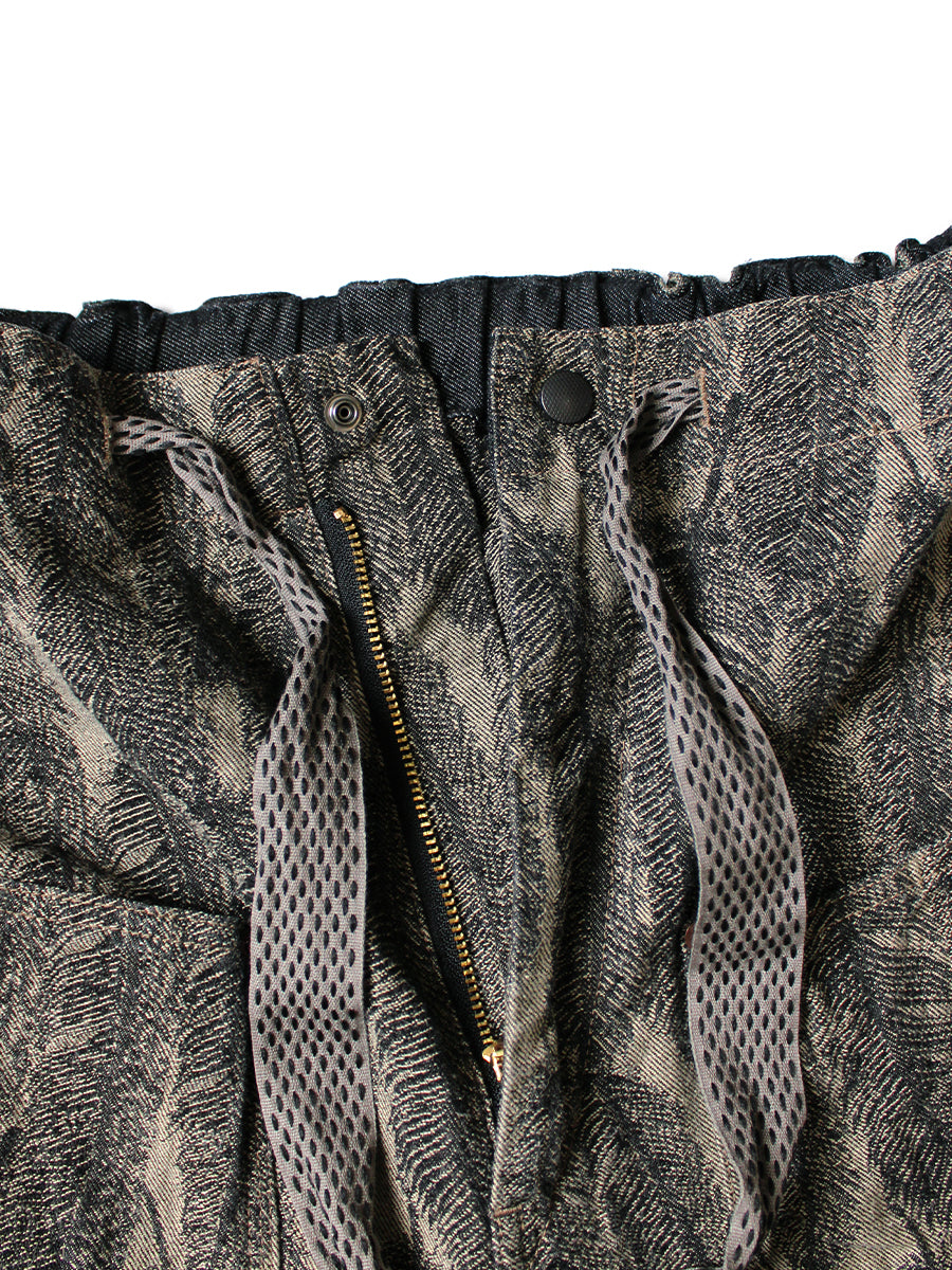 Kapital Magpie Denim Double Knee Easy Shorts