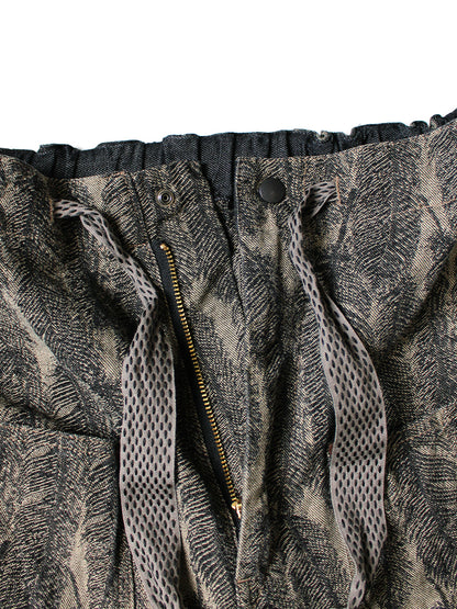 Kapital Magpie Denim Double Knee Easy Shorts