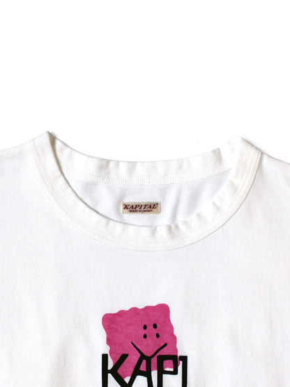 Kapital Jersey Crew T-Shirt (Peckish Kapital Print)