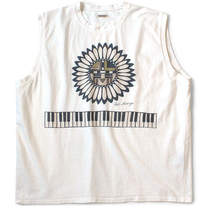 Kapital Jersey Sleeveless Big Tee (Piano & Sun Face Print)