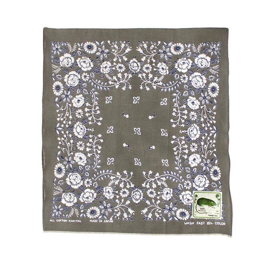 Kapital Fastcolor Selvedge Bandana (Churchill Garden) 15x15