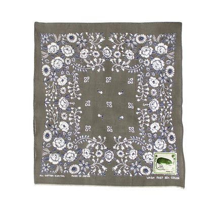 Kapital Fastcolor Selvedge Bandana (Churchill Garden) 15x15