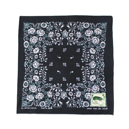 Kapital Fastcolor Selvedge Bandana (Churchill Garden) 15x15