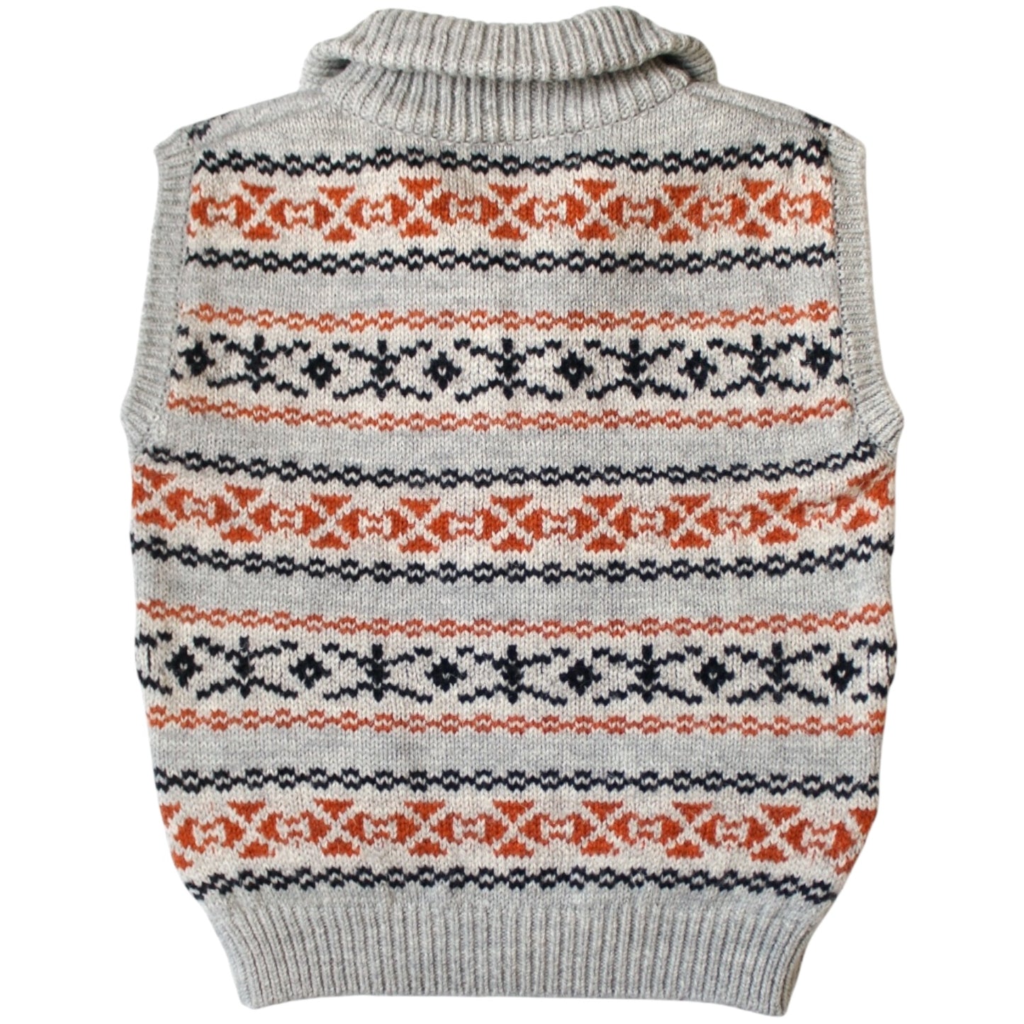 Kapital 3G Wool Yellowknife Fair Isle Half Zip Vest