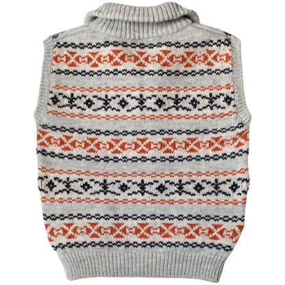 Kapital 3G Wool Yellowknife Fair Isle Half Zip Vest