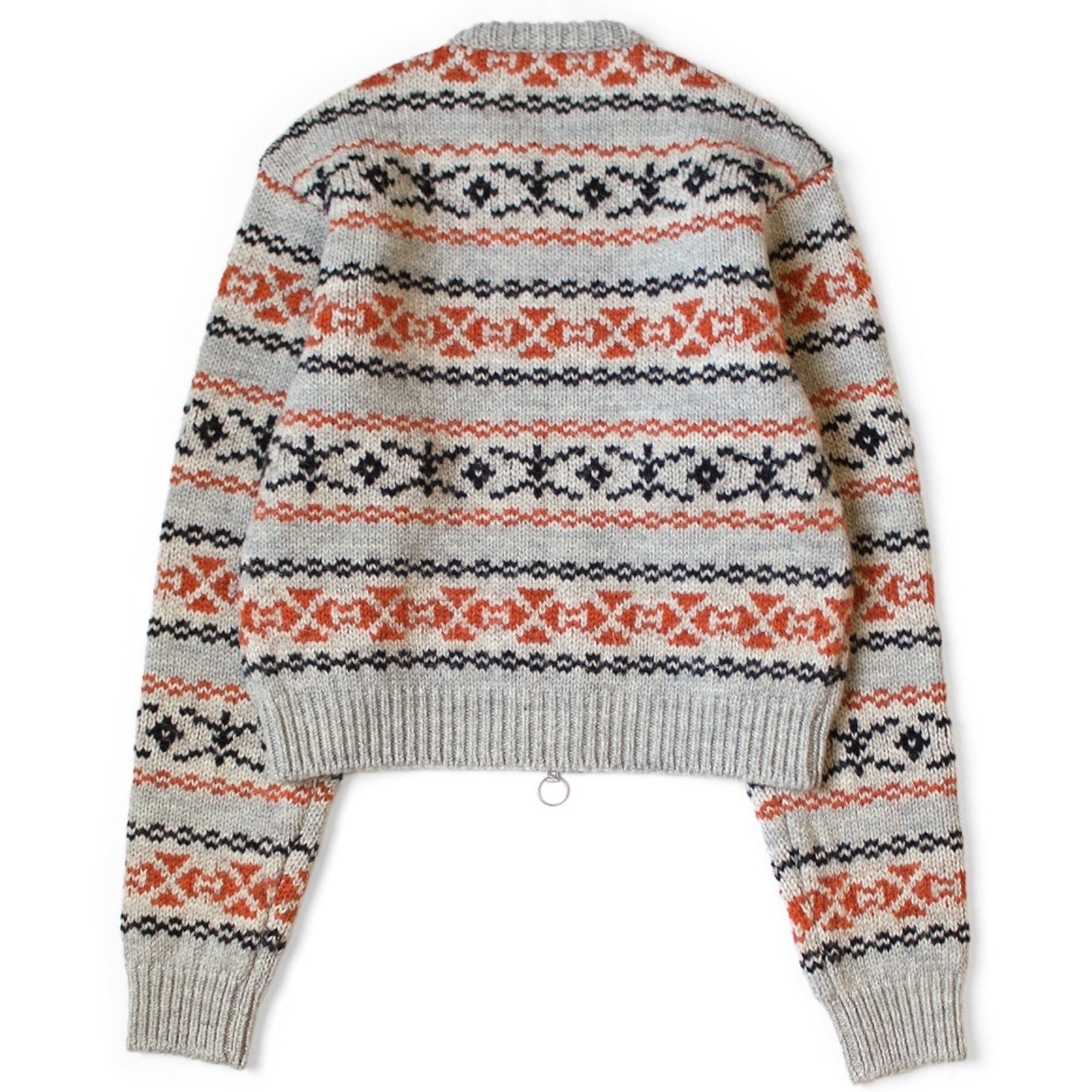 Kapital 3G Wool Yellowknife Fair Isle Zip Short Cardigan