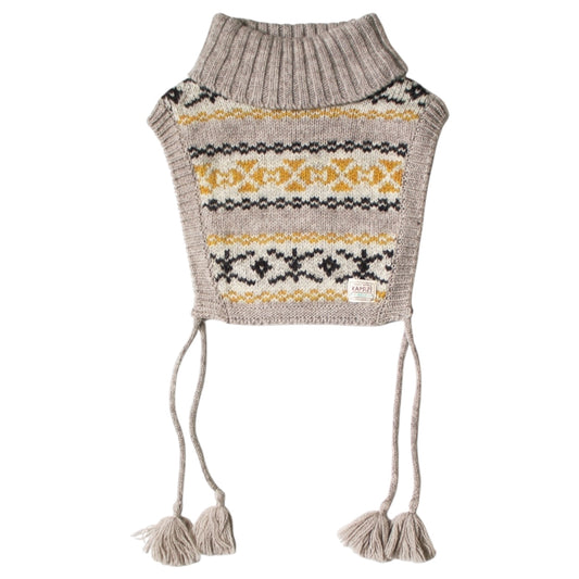 Kapital 3G Yellowknife Fair Isle High Neck Bib Poncho