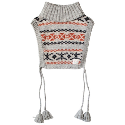 Kapital 3G Yellowknife Fair Isle High Neck Bib Poncho
