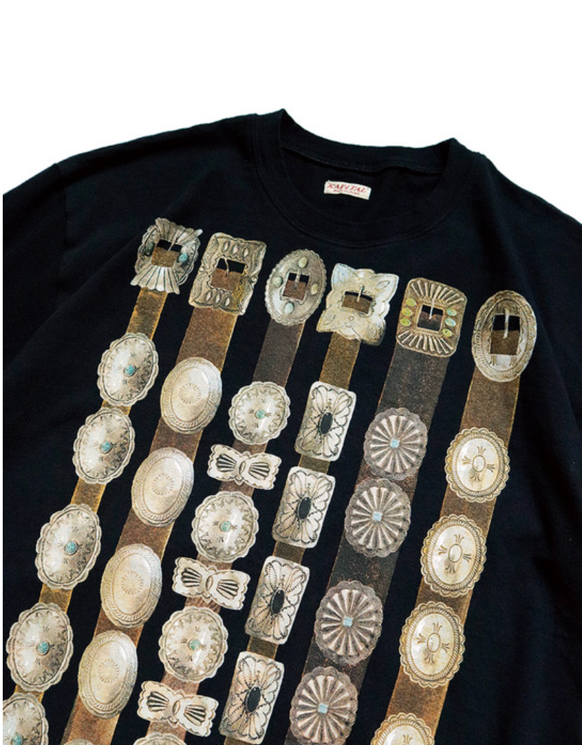 Kapital T-Shirt Crew T (Curtain Concho Print)