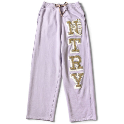 Kapital Wide Leg Fleece Sweatpants (N.TRY Print)