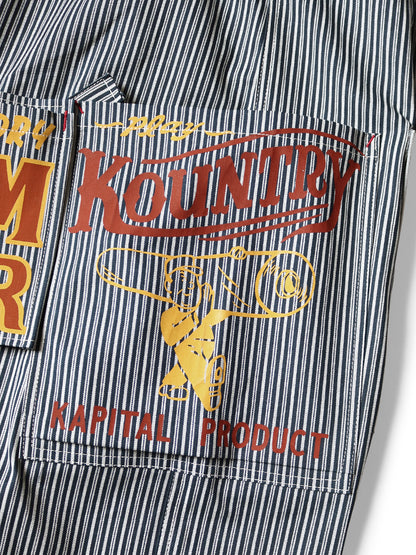 Kapital Liberty Hickory Ad Overalls