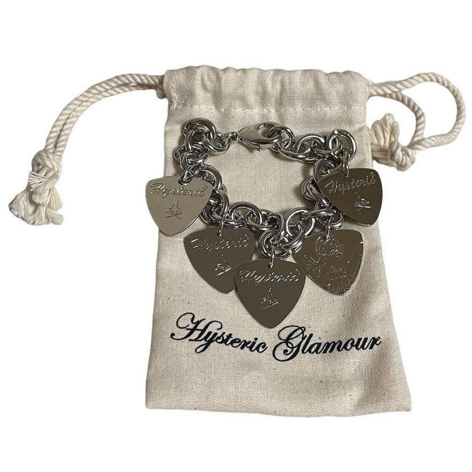 Hysteric Glamour Guitar Pick Charm Bracelet