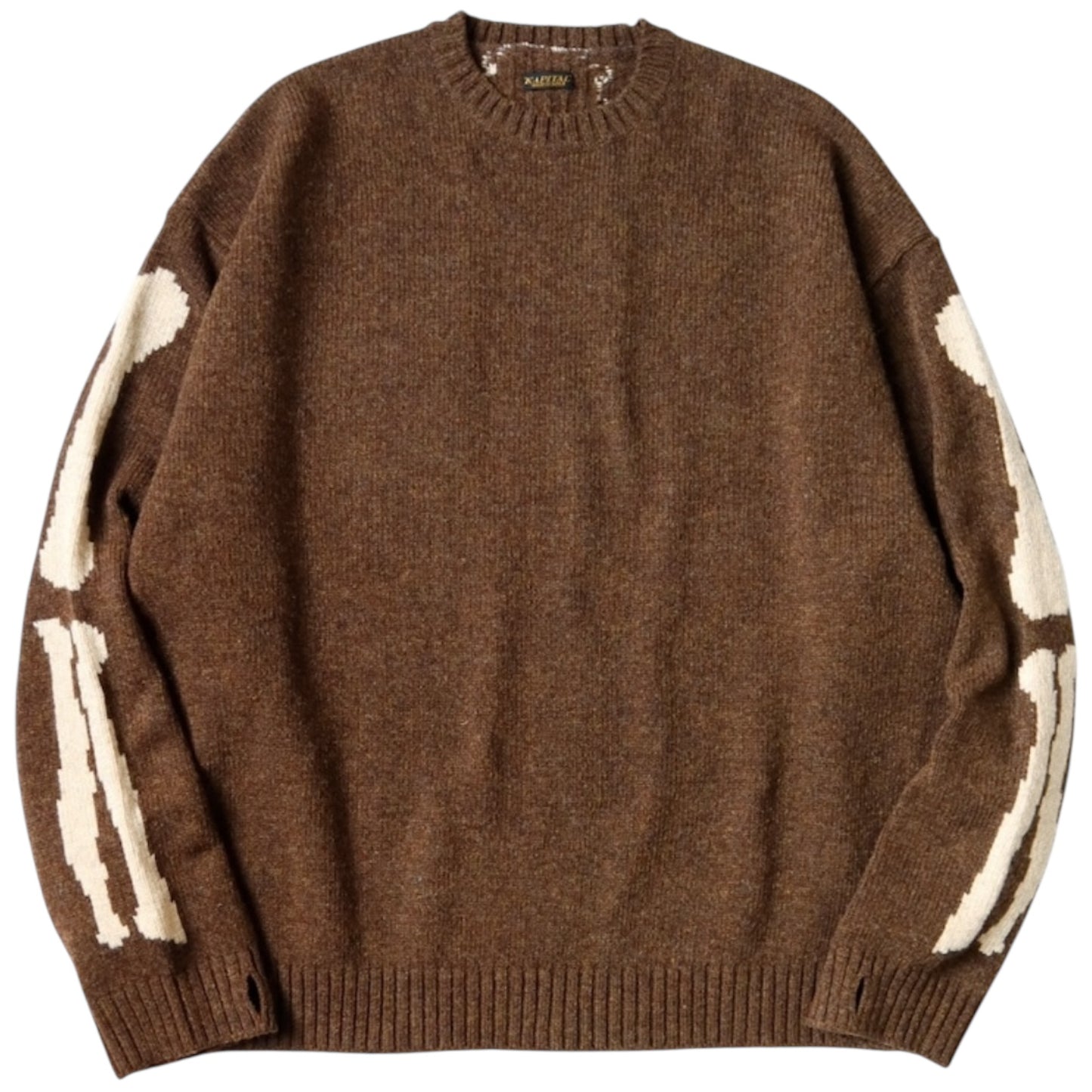 Kapital 5G Wool Bone Crew Sweater