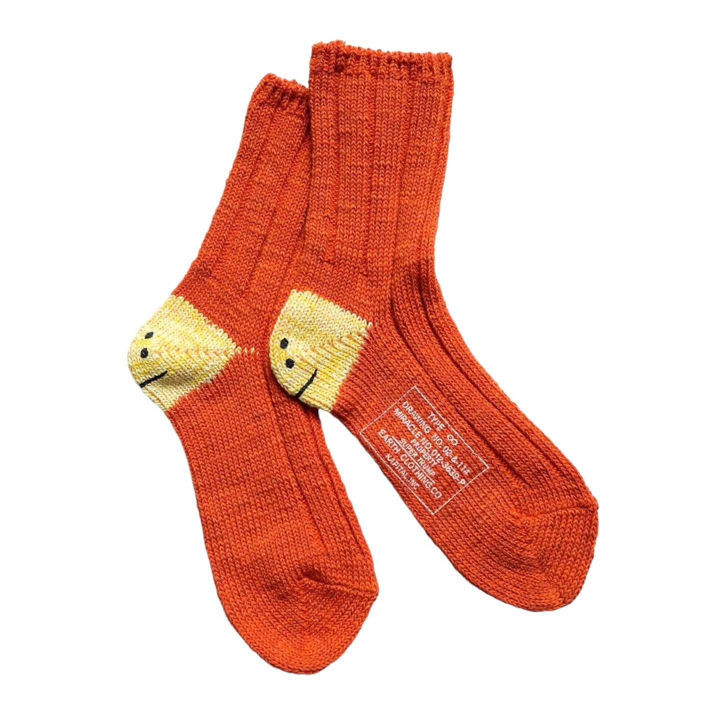Kapital 56 Pieces MA-1 Rainbowy Happy Heel Smile Socks