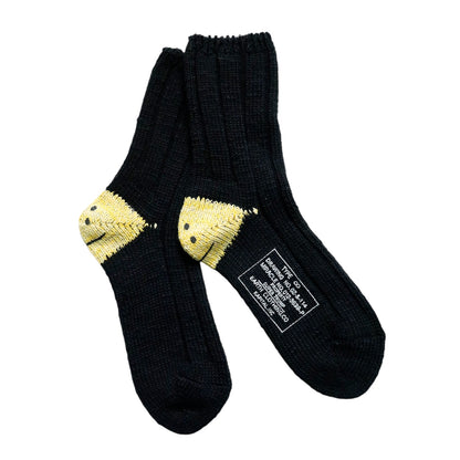 Kapital 56 Pieces MA-1 Rainbowy Happy Heel Smile Socks