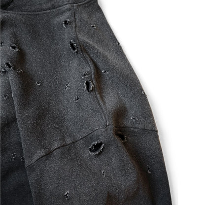 Kapital Thriller Damaged Fleece Hooded Sweatshirt (Studs Remake)