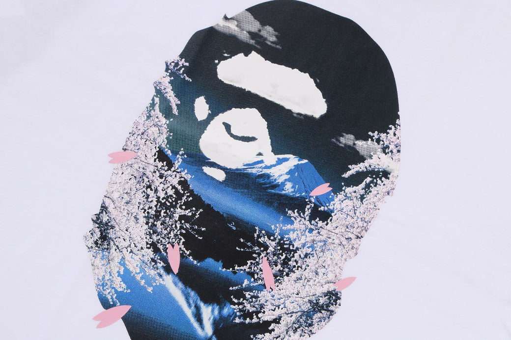 BAPE SAKURA PHOTO APE HEAD TEE