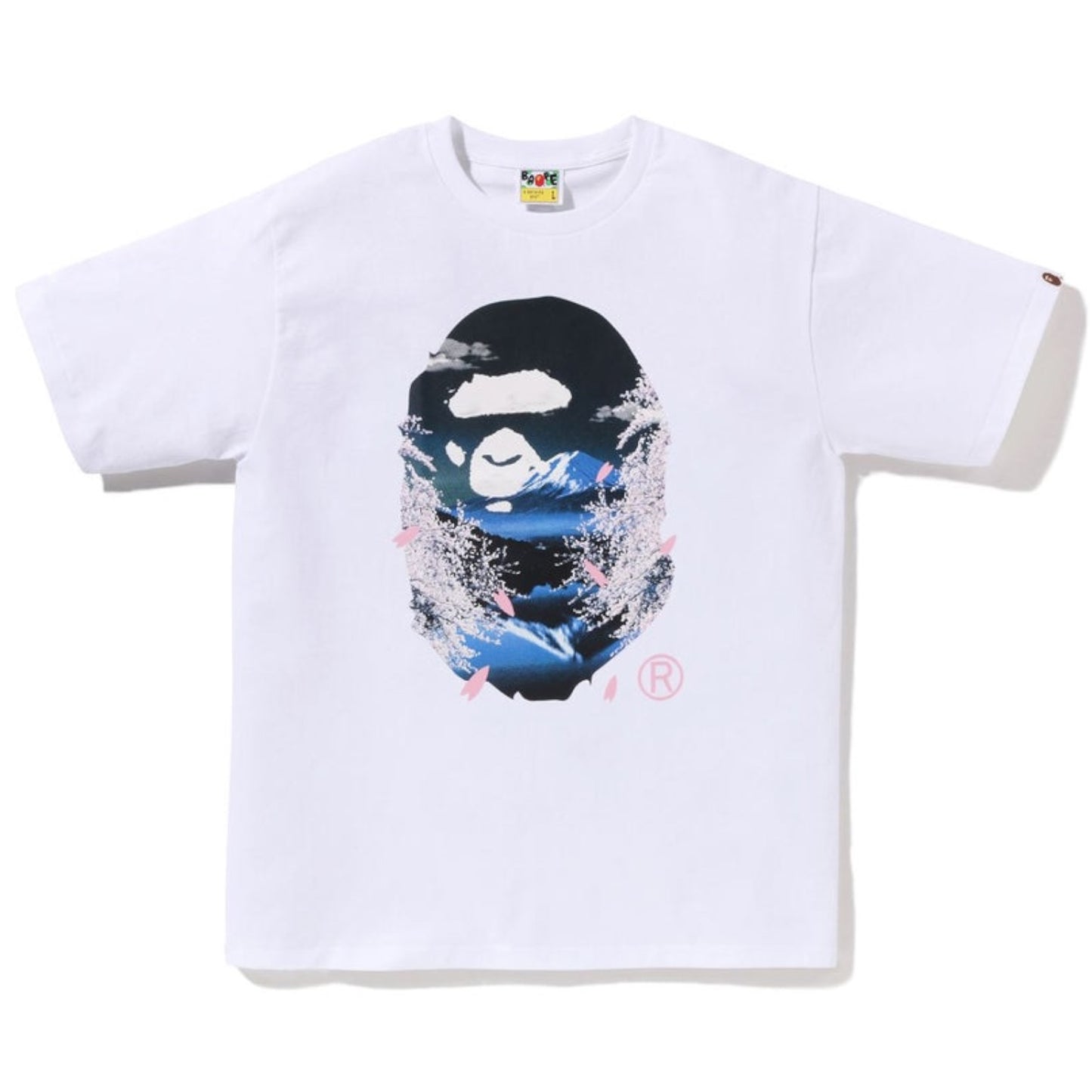 BAPE SAKURA PHOTO APE HEAD TEE