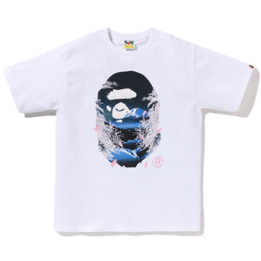 BAPE SAKURA PHOTO APE HEAD TEE