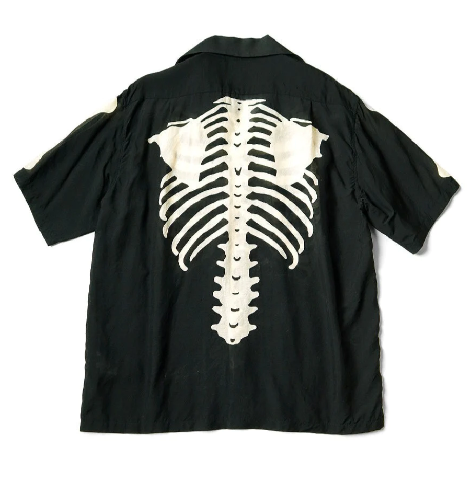 Kapital Silk Rayon Bone Aloha Shirt