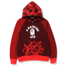 Load image into Gallery viewer, Bape Color Camo Relaxed Full Zip Hoodie