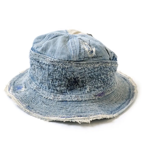 Kapital 11.5oz Denim “The Old Man & The Sea” Hat (Distressed Remake)