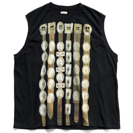 Kapital Jersey Sleeveless T-Shirt (Curtain Concho)