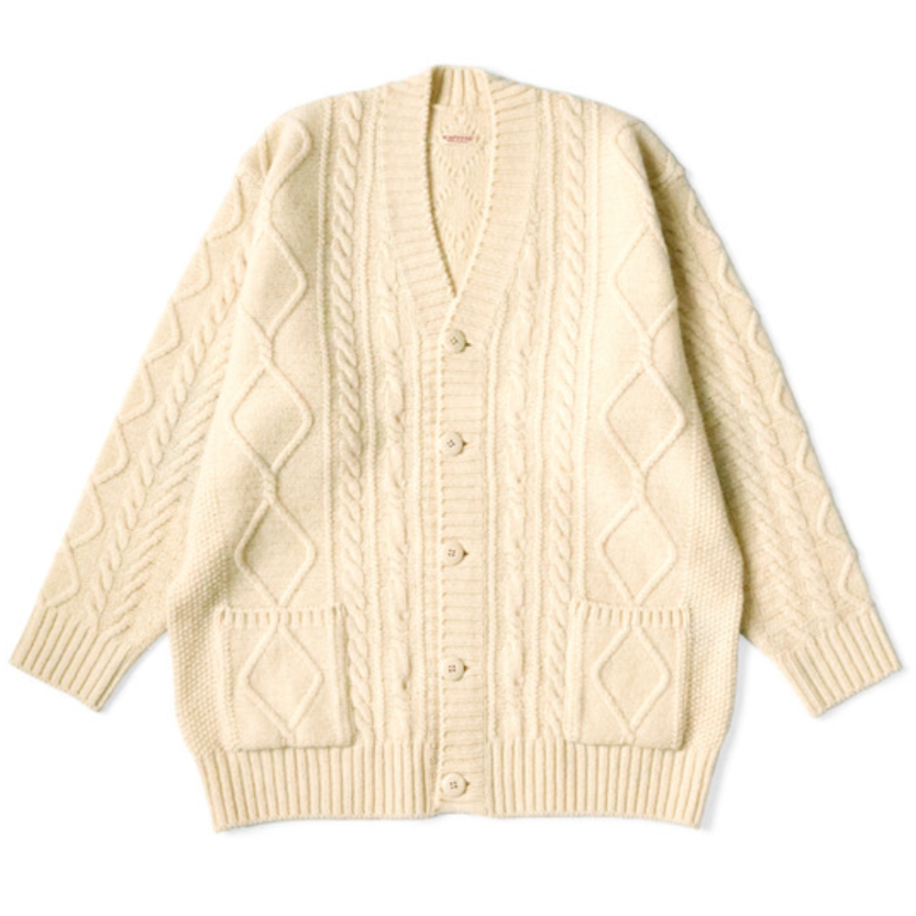 doublet 21aw カーディガン doublet 21aw RECYCLE WOOL CABLE CARDIGAN