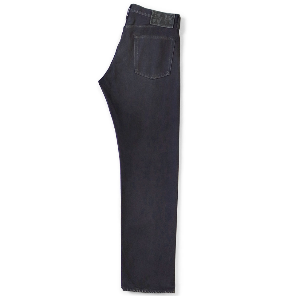 Kapital 14oz Black x Black Denim 5P Monkey Cisco (Processed)