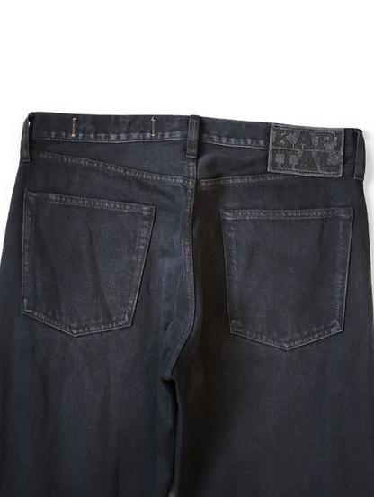 Kapital 14oz Black x Black Denim 5P Monkey Cisco (Processed)
