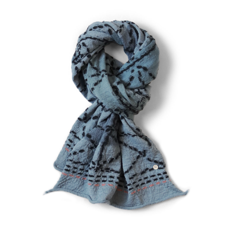 Kapital Felted Wool Sashiko Happy Scarf