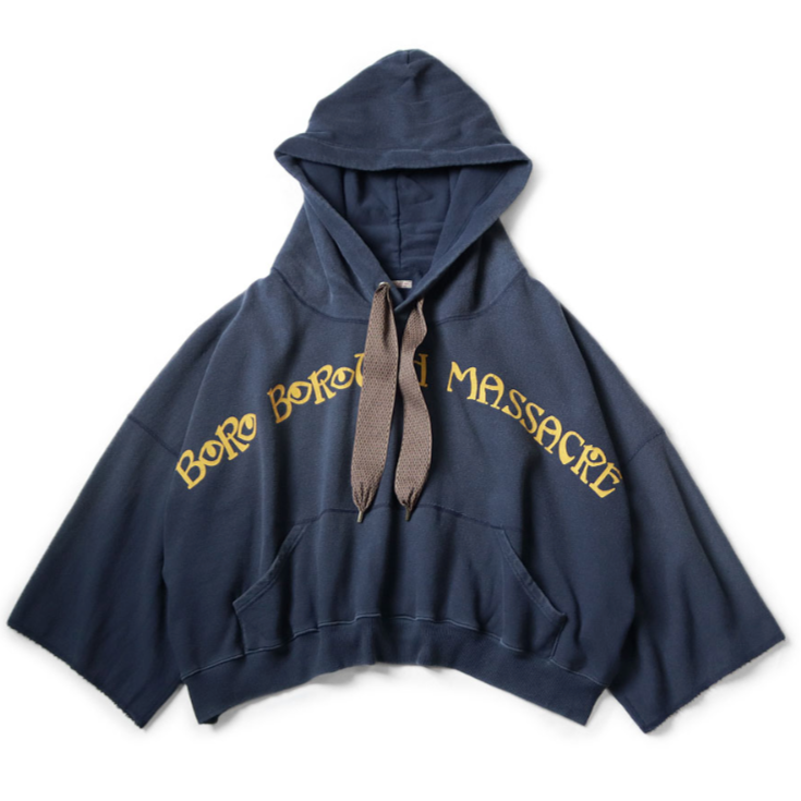 Kapital Fleece Devil Hoodie (Boro Borough Massacre Pt) Small