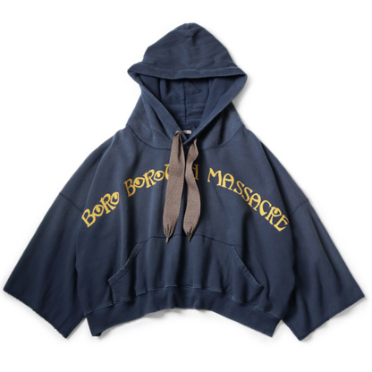 Kapital Fleece Devil Hoodie (Boro Borough Massacre Pt) Small
