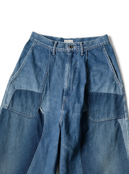 Kapital 11.5oz Denim Mining Damaged High Waist Dakota Pants