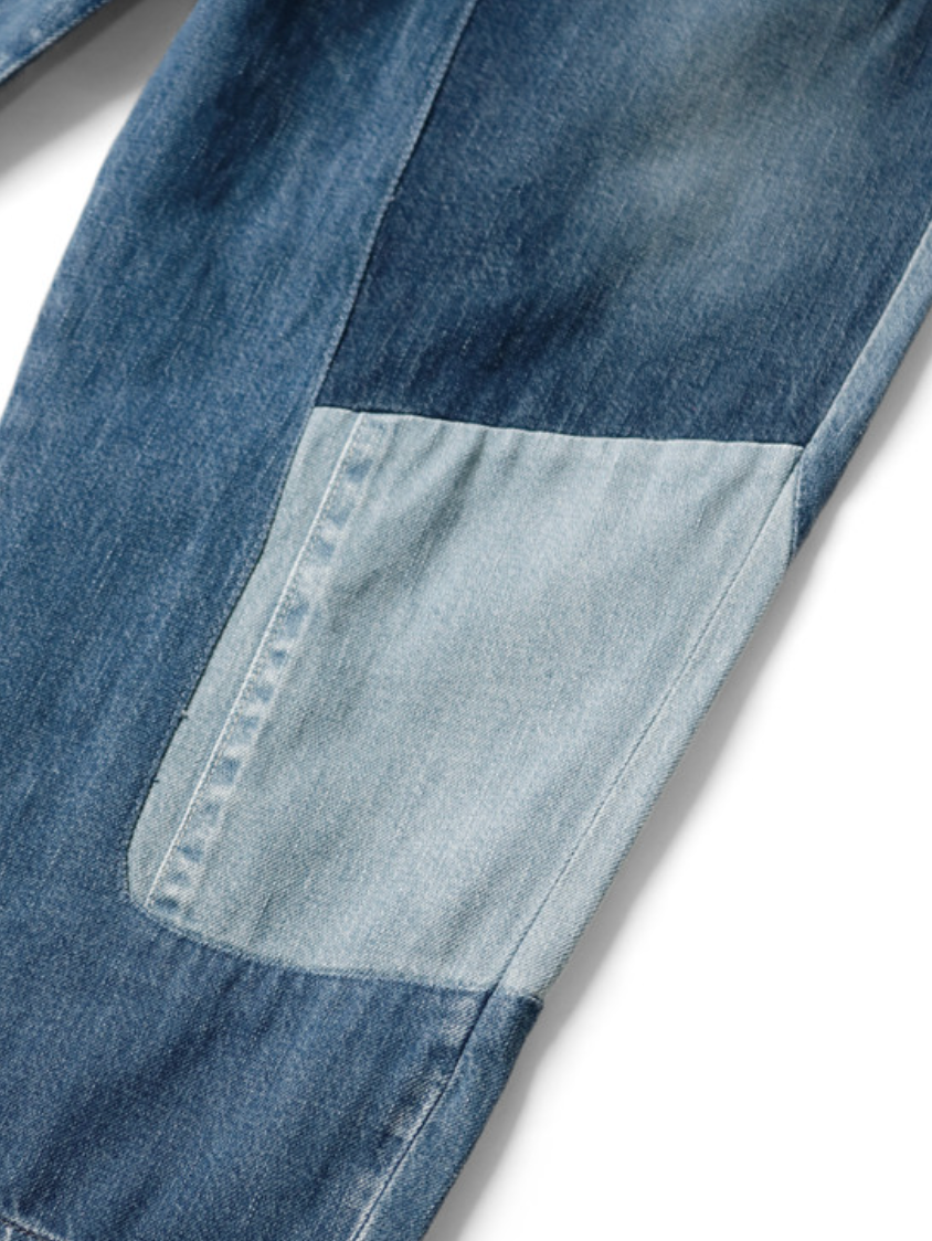 Kapital 11.5oz Denim Mining Damaged High Waist Dakota Pants