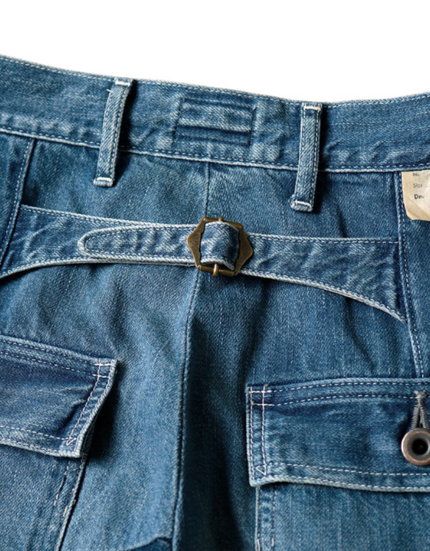 Kapital 11.5oz Denim Mining Damaged High Waist Dakota Pants