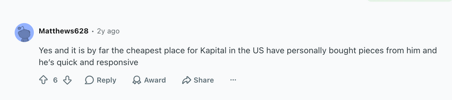 Reddit comment screenshot