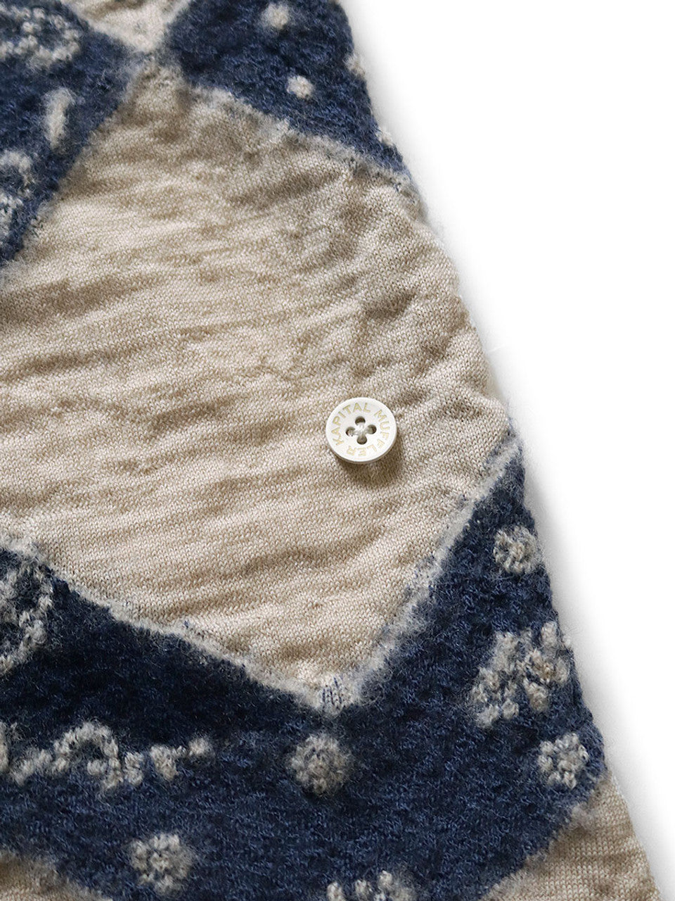 Kapital Felted Wool Indigo Scarf