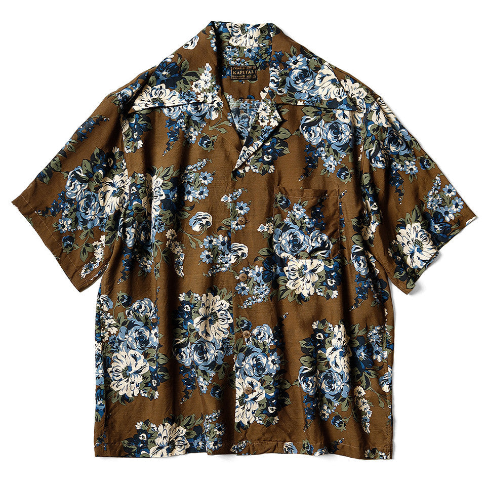 Kapital Silk Rayon Champetre Peckish Maria Button Shirt