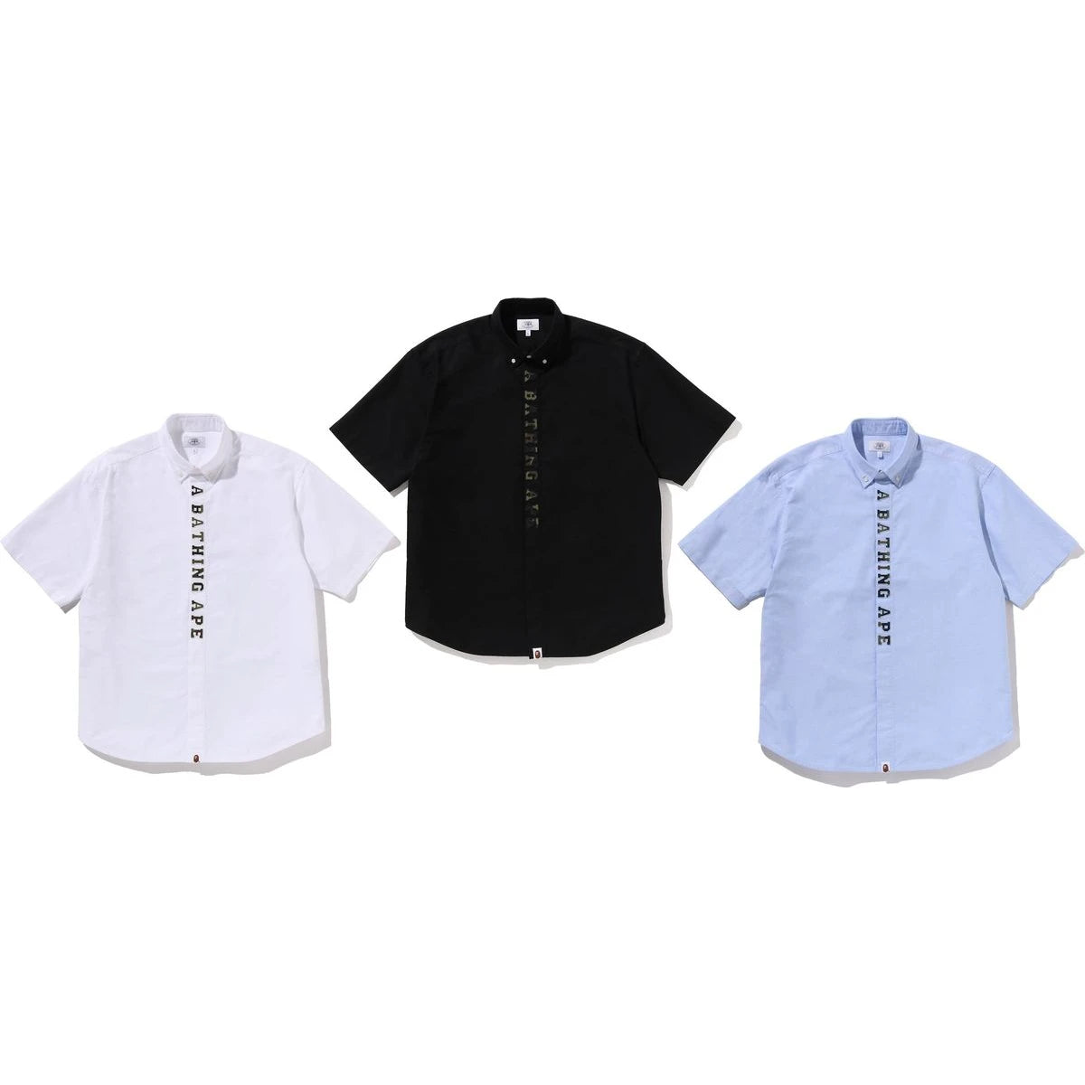 BAPE 1ST CAMO APPLIQUE OXFORD SS SHIRT