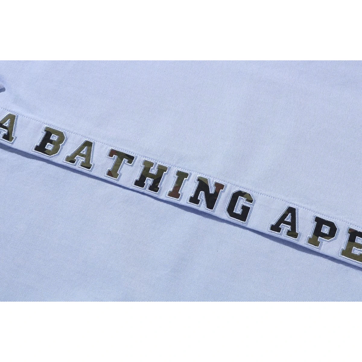 BAPE 1ST CAMO APPLIQUE OXFORD SS SHIRT