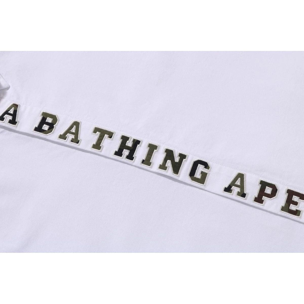BAPE 1ST CAMO APPLIQUE OXFORD SS SHIRT