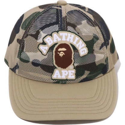 BAPE 1ST CAMO COLLEGE PATCHED MESH CAP