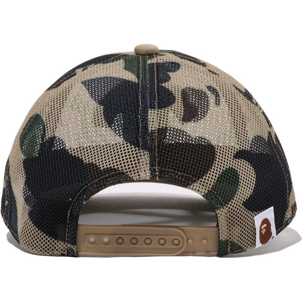 BAPE 1ST CAMO COLLEGE PATCHED MESH CAP