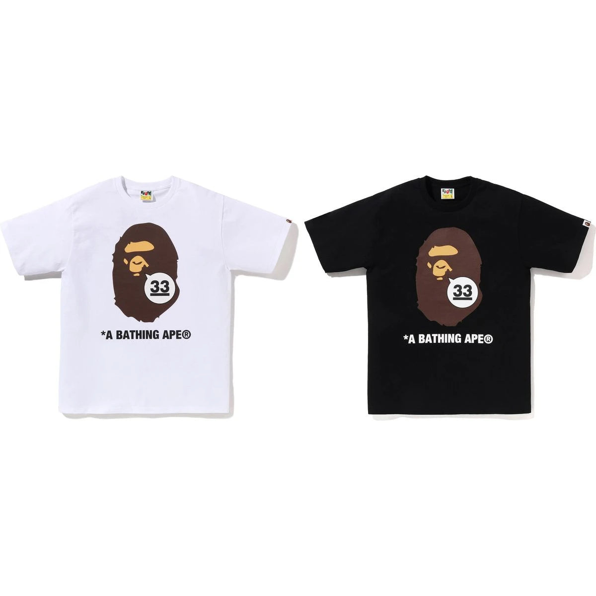 BAPE A BATHING APE 33RD ANNIV. APE HEAD TEE